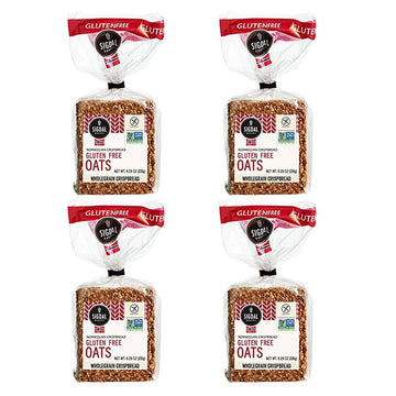 Sigdal Bakeri Gluten Free Oats, Wholegrain Crispbread, 8.29Oz (Pack Of 4)
