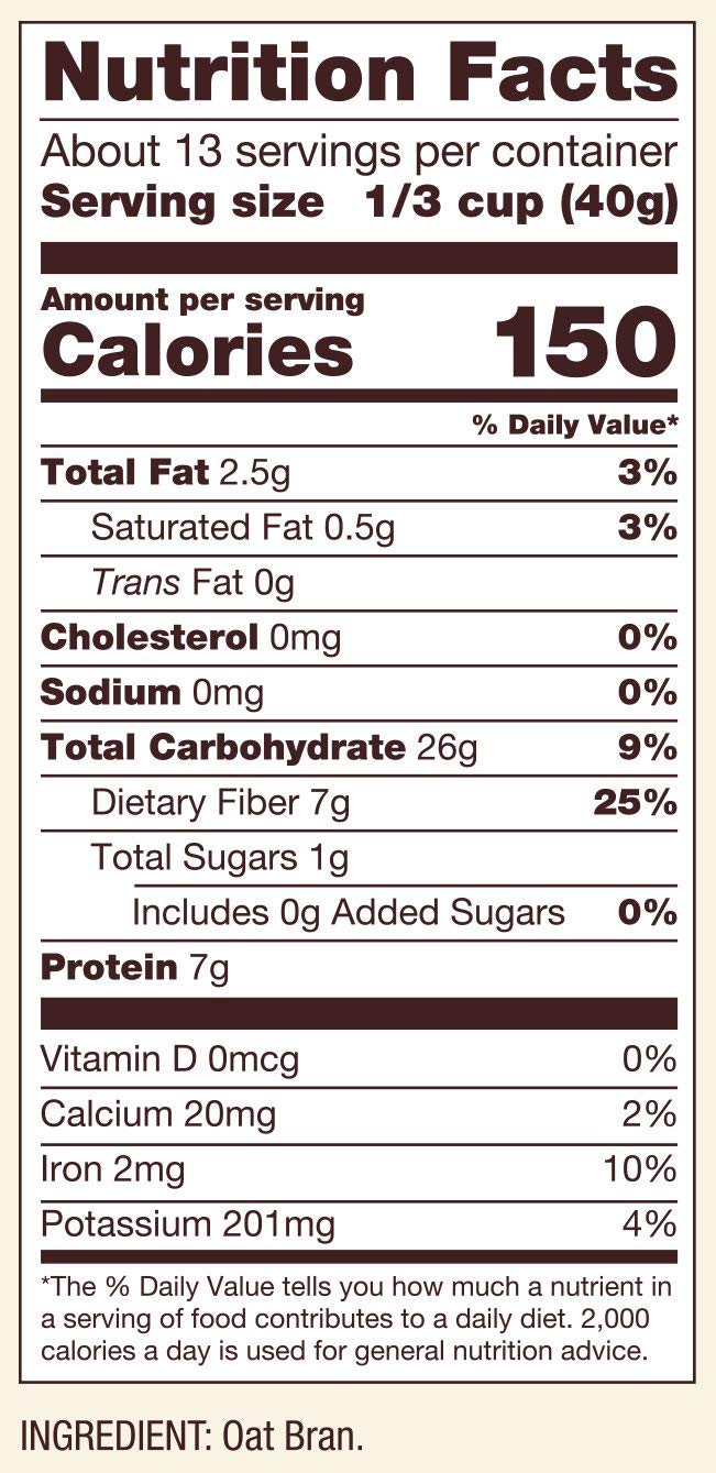 Bob s Red Mill Cereal Oat Bran, 18-Ounce (Pack of 2)
