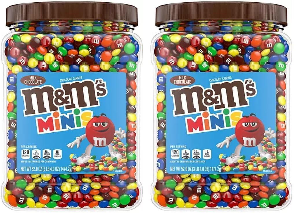 M&M S (Mini 3 lbs Bulk (2 Pack, Chocolate)