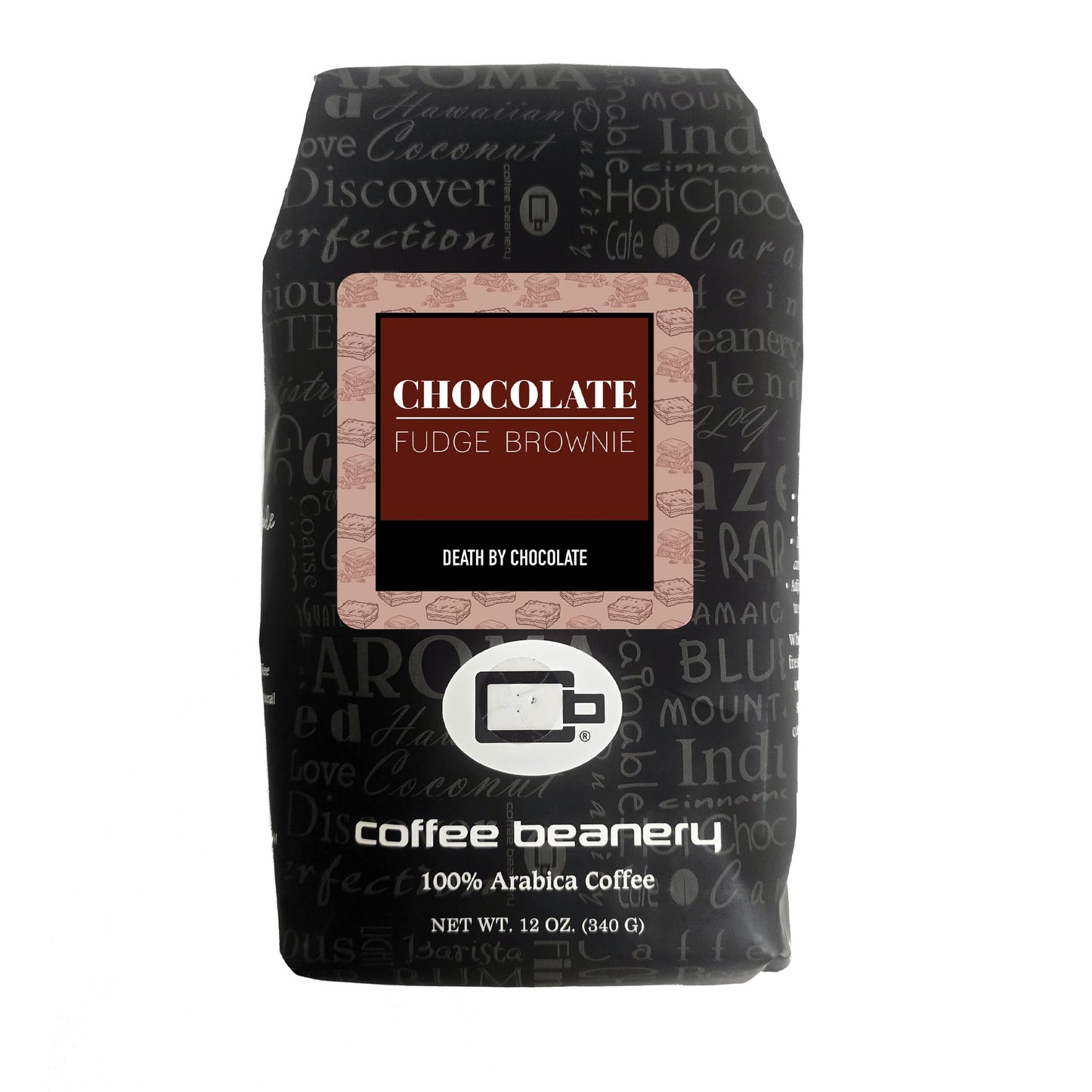 Chocolate Fudge Brownie Flavored Coffee  Specialty Arabica Coffee  Medium Roast  12 Ounce  Automatic Drip (Ground)