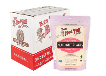 Bob'S Red Mill Resealable Unsweetened Coconut Flakes 10 Oz (Pack Of 3)