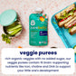 Cerebelly Organic Baby Food Pouches, Broccoli Pear Purees, 16 Nutrients, No Added Sugar, Fiber & Non-Gmo, 4Oz, 12 Pack