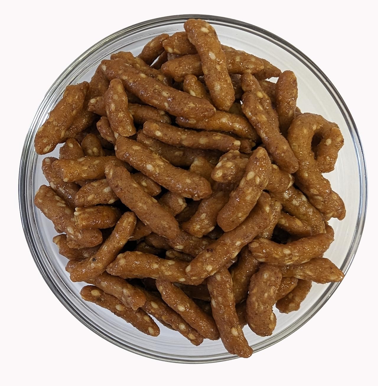 Medley Hills Farm Honey Roasted Sesame Sticks Snacks, 16 oz, Sweet & Salty, Reusable Container