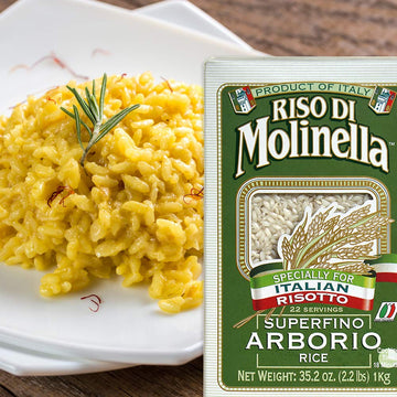 Molinella Italian Arborio Rice, 2.2-Pound Boxes, Pack Of 4
