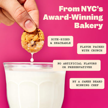 Milk Bar Super Crunchy Cookies - Double Chocolate Chip & Pretzel-y Chocolate Chip - Pack of 3, 4.5oz Bags - No Artificial Flavors