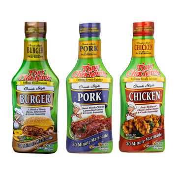 Tony Chachere Pourable Marinades, Variety Pack, 3 Count