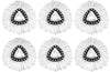 6 Pack Easywring Spin Mop Refill - Spin Mop Replacement Head Compatible With O-Ceda, Microfiber Spin Mop Refill Easy Cleaning Fl