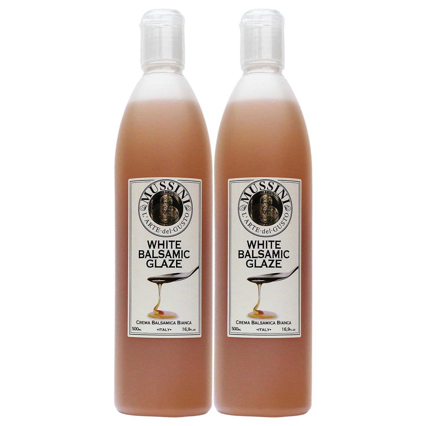 Mussini Crema, White Balsama Glaze, 16.9-Ounce Bottles (Pack of 2)