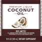 Natures Way Premium Liquid Coconut Oil, Cold Pressed, 10 Fl Oz, Clear, Model 10081
