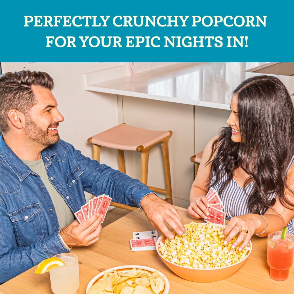 Franklins Gourmet Popcorn Organic Popcorn Kernels for Popping - 28oz Tub Pack of 2 - Made in USA, Non-GMO & All-Natural - Old Fa
