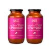 Sauz Cracked Pepper and Parmesan Sauce (2-Jars) Thick & Creamy- Gluten-Free, Non-GMO, and 100% Delicious - Crafted in Small Batc