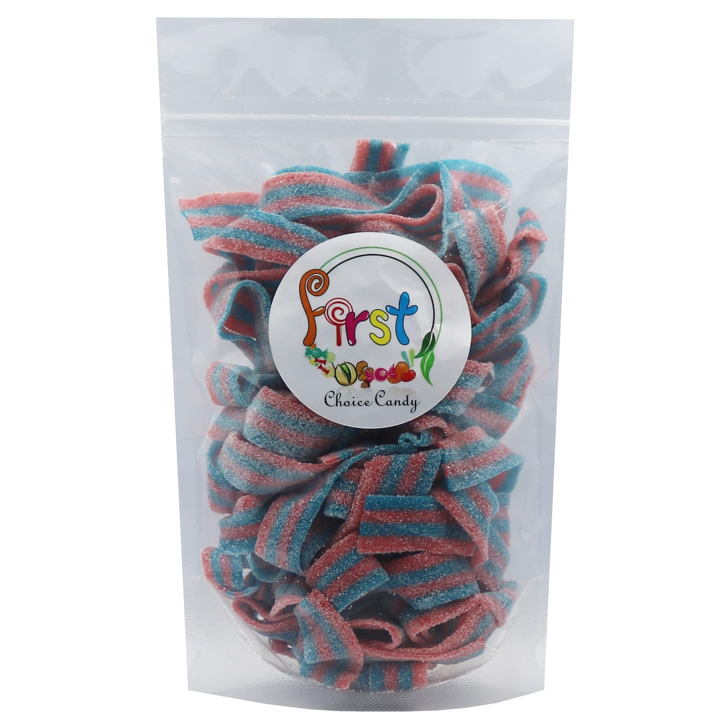 Variety Color Sour Gummy Belts (Cotton Candy, 1 Lb)