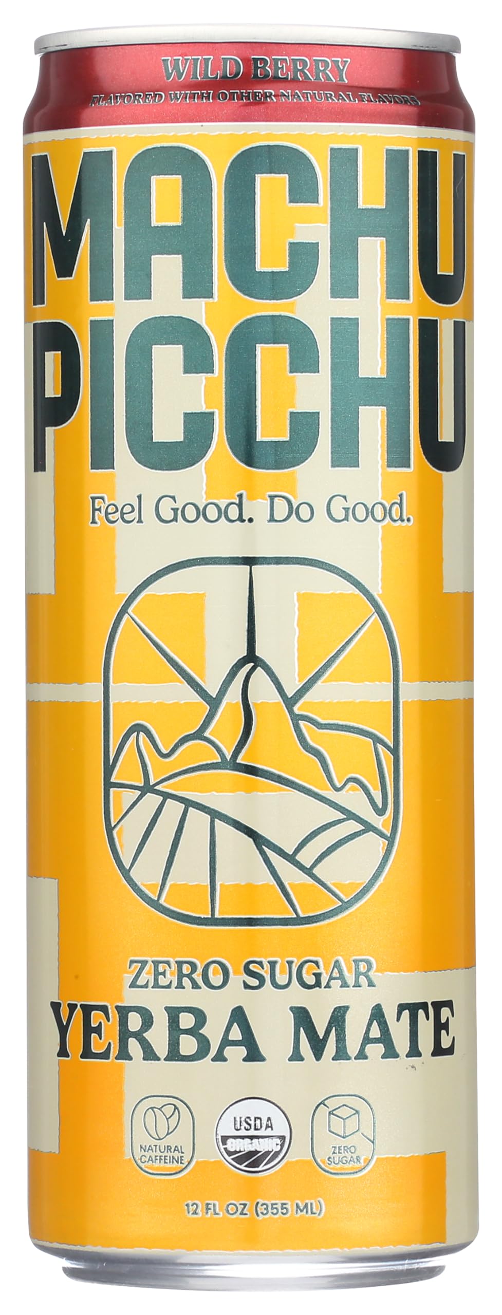 Machu Picchu Wild Berry Zero Sugar Yerba Mate 12 fl oz