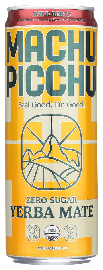 Machu Picchu Wild Berry Zero Sugar Yerba Mate 12 fl oz