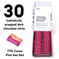 Raaka Pink Sea Salt Chocolate Gift Box | 71% Cacao Dark Chocolate | Organic, Vegan, Gluten Free | Box of 30 Individually Wrapped