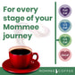 MOMMEE COFFEE Quarter Caf Ground Coffee - 100% Arabica, Low Acid, Medium Grind - 11 oz, Green