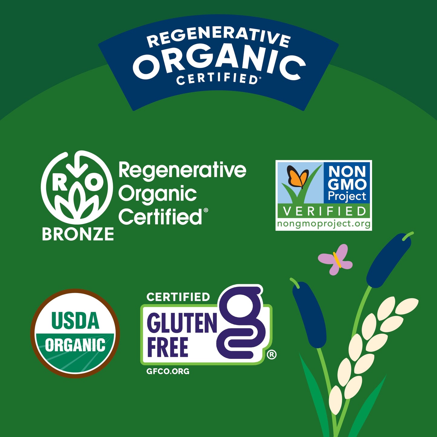 Lundberg White Rice, Regenerative Organic Certified, 6-Pack - Non-Sticky, Aromatic Long Grain Rice, Responsibly Grown in Califor