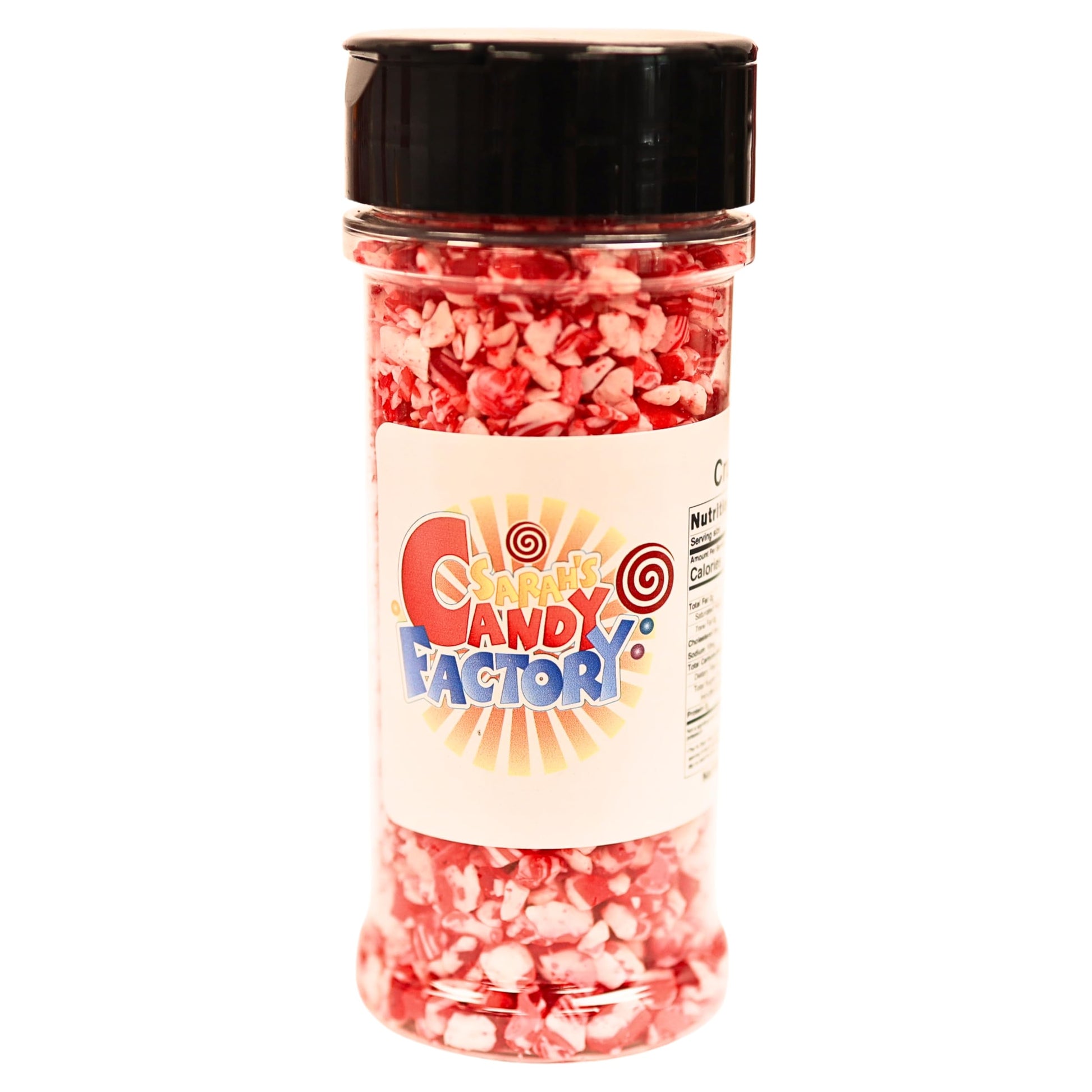 Crushed Peppermint Candy Pieces  Red & White  Mint Flavored Bits For Baking  Toppings  Decorating  And Holiday Treats  5.1 Oz In Reusable Jar