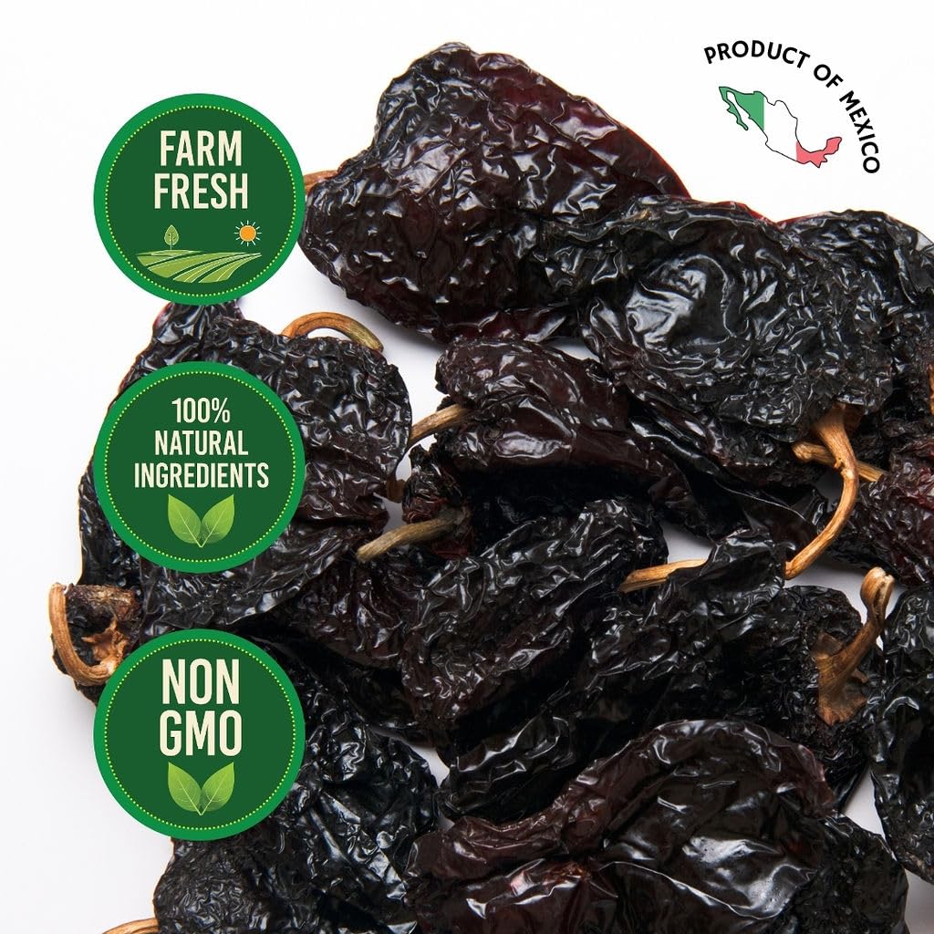Doa Blanca - Dried Ancho Chiles 1Lb - Premium Dried Chiles - Great For Birria Sauce, Mexican Mole, Enchiladas, Salsas, And Pozol