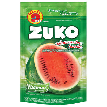 Zuko Watermelon Instant Powder Drink Family Pack, 14.1 oz, Pack of 6
