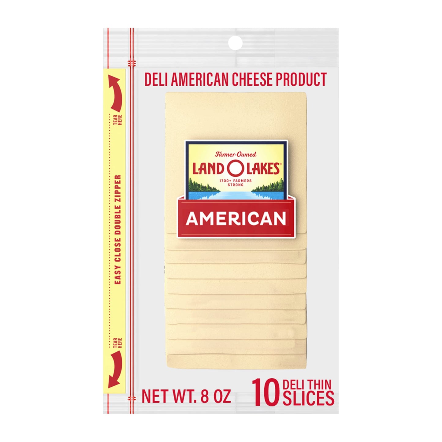 Land O Lakes Sliced White Deli American Cheese Product, 8 oz