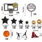 Basketball Cake Topper, 19Pcs Basketball Cake Toppers For Boys Men With Sneaker Ball Decorations Happy Birthday Cake Toppers, Ba