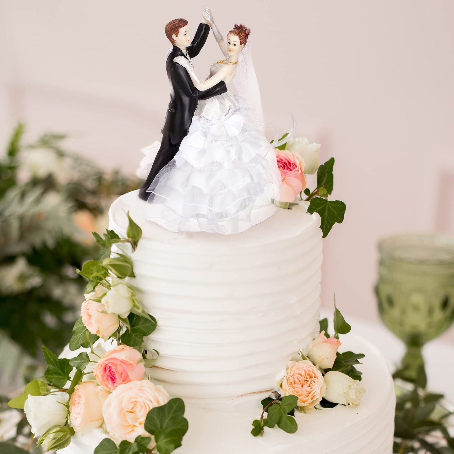 Sotiff Wedding Cake Toppers Bride And Groom Dancing Figurines Cake Topper Wedding Cake Decorations For Wedding And Engagement Pa