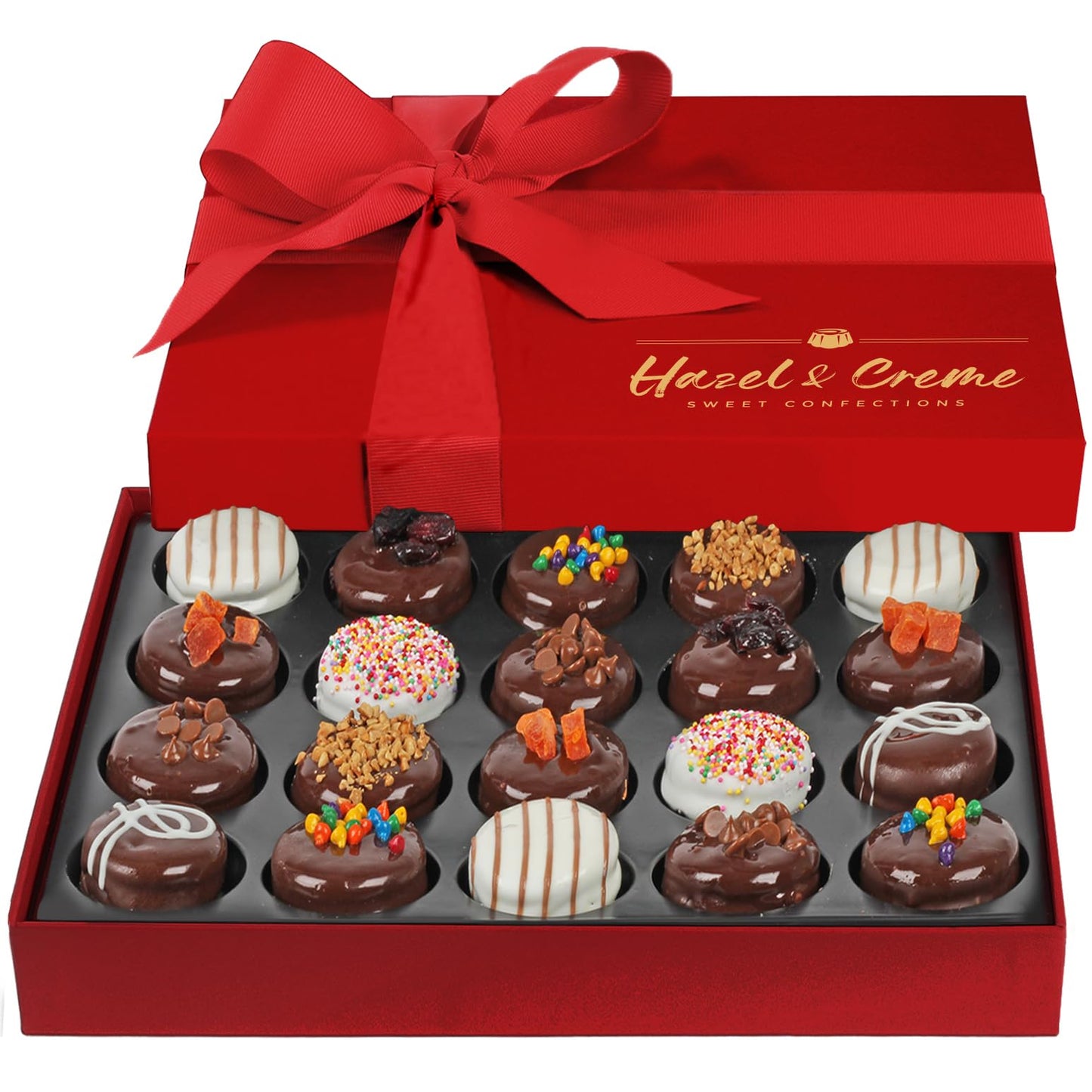 Chocolate Covered Cookie Gift Box - Gourmet Dark Chocolate Cookies - Handcrafted Vegan Treats In Elegant Packaging - Perfect For Anniversaries, Birthdays, Holidays, And Special Occasions