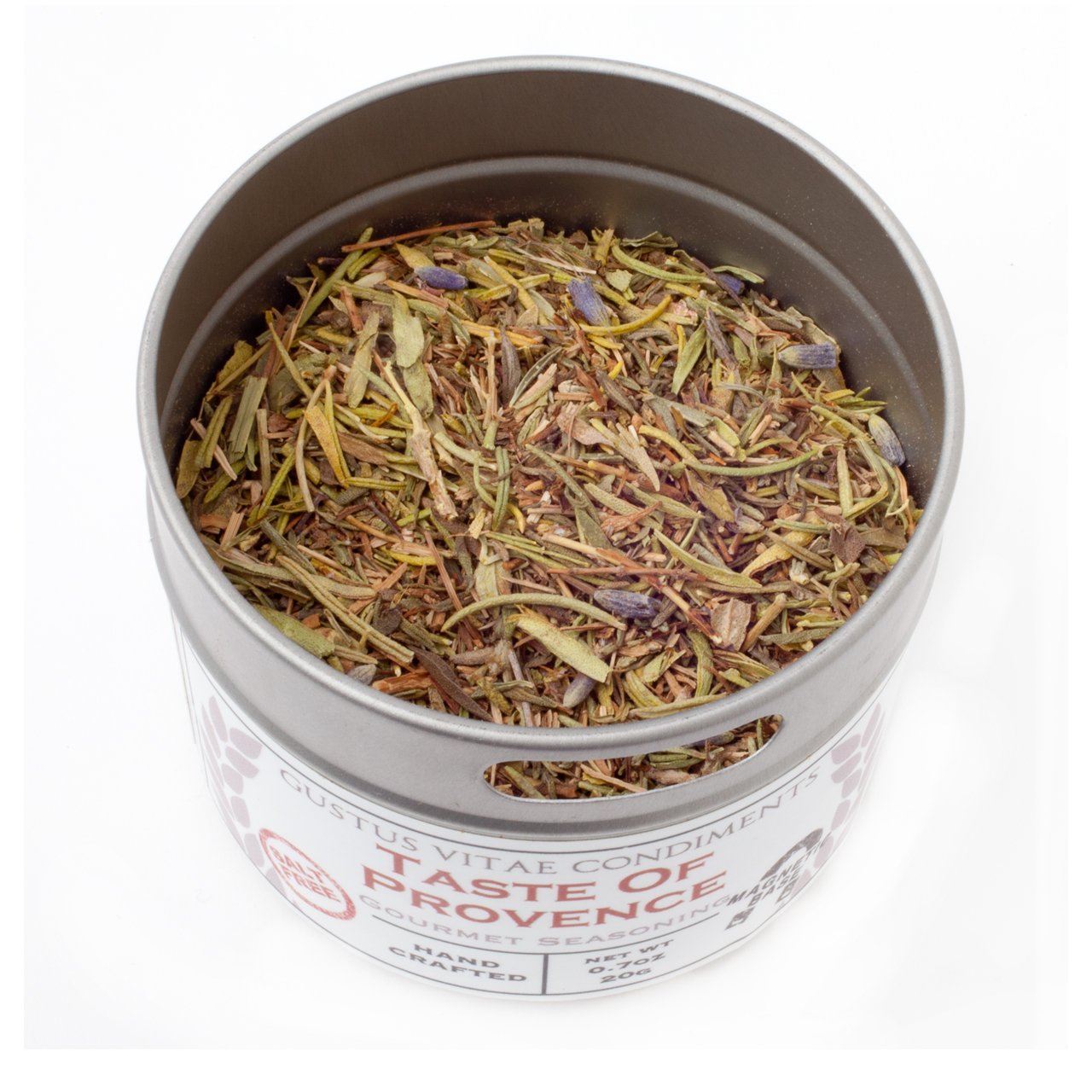 Gustus Vitae Gourmet Salt Free Seasoning, Artisanal Spice Mix, 0.5 Ounce, Silver, Non-GMO, Handmade in USA, Model 104