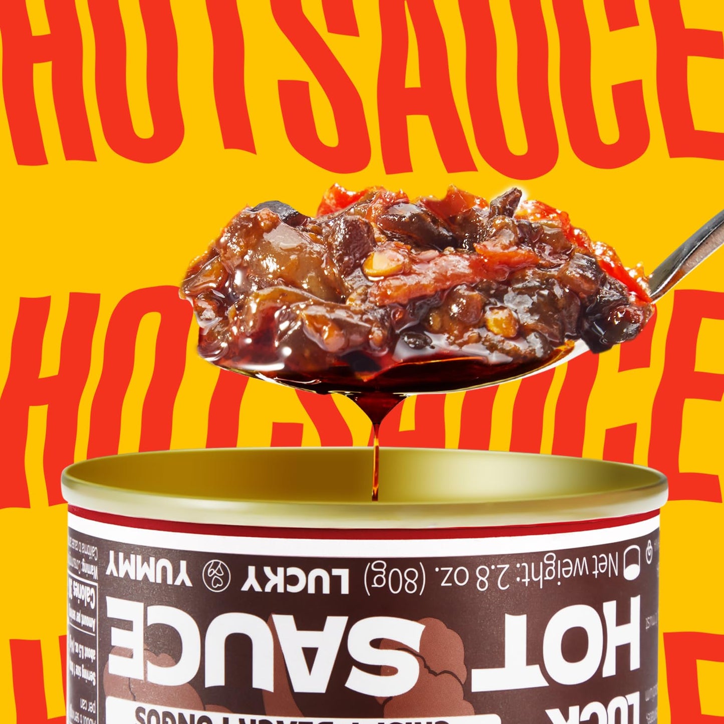 Good Luck Hot Sauce, Unique Instant Crispy Black Fungus Chili Sauce, Spicy Chili Oil And Chili Paste With Chili Pepper, Soy Sauc