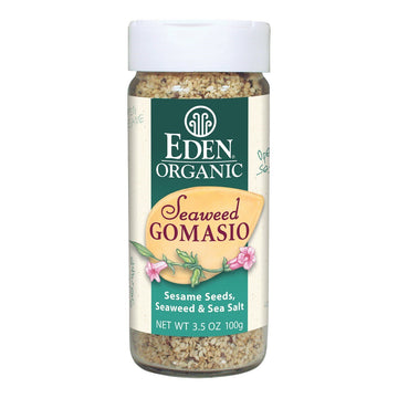 Eden Organic Seaweed Gomasio, Sesame Seeds, Seaweed & Sea Salt, 3.5-Ounce Shakers (Pack Of 12)