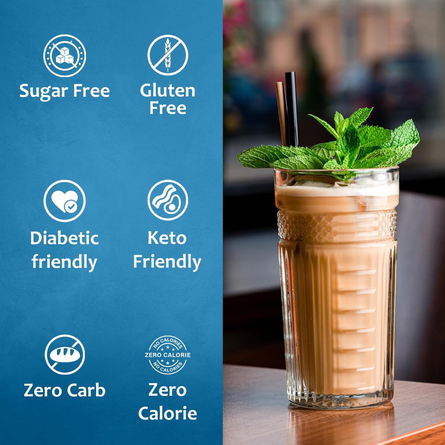 Syruvia Sugar Free Peppermint Syrup for Coffee 25.4 fl oz