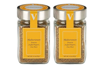 Mediterranean- Two 3.2 Oz. Jars -Add Flavor To Chicken Vegetables And Pasta.