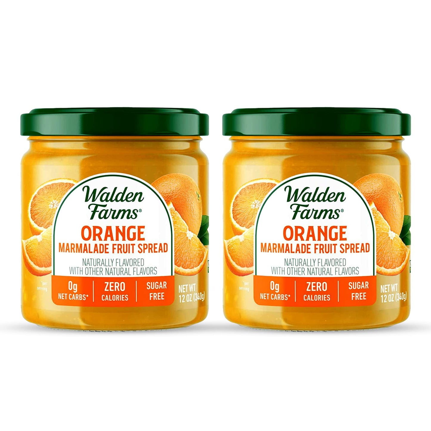 Walden Farms Calorie Free Fruit Spread Orange Marmalade 12 oz (Pack of 2) Bundled with Prime Time Direct Silicone Basting Brush 