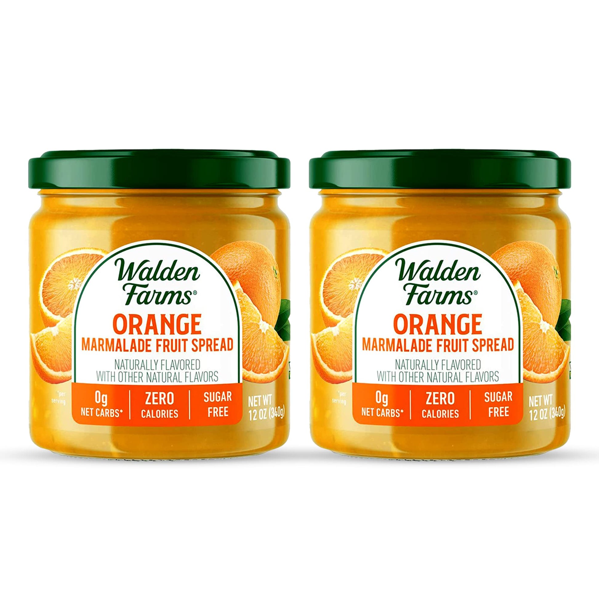 Walden Farms Calorie Free Fruit Spread Orange Marmalade 12 oz (Pack of 2) Bundled with Prime Time Direct Silicone Basting Brush 