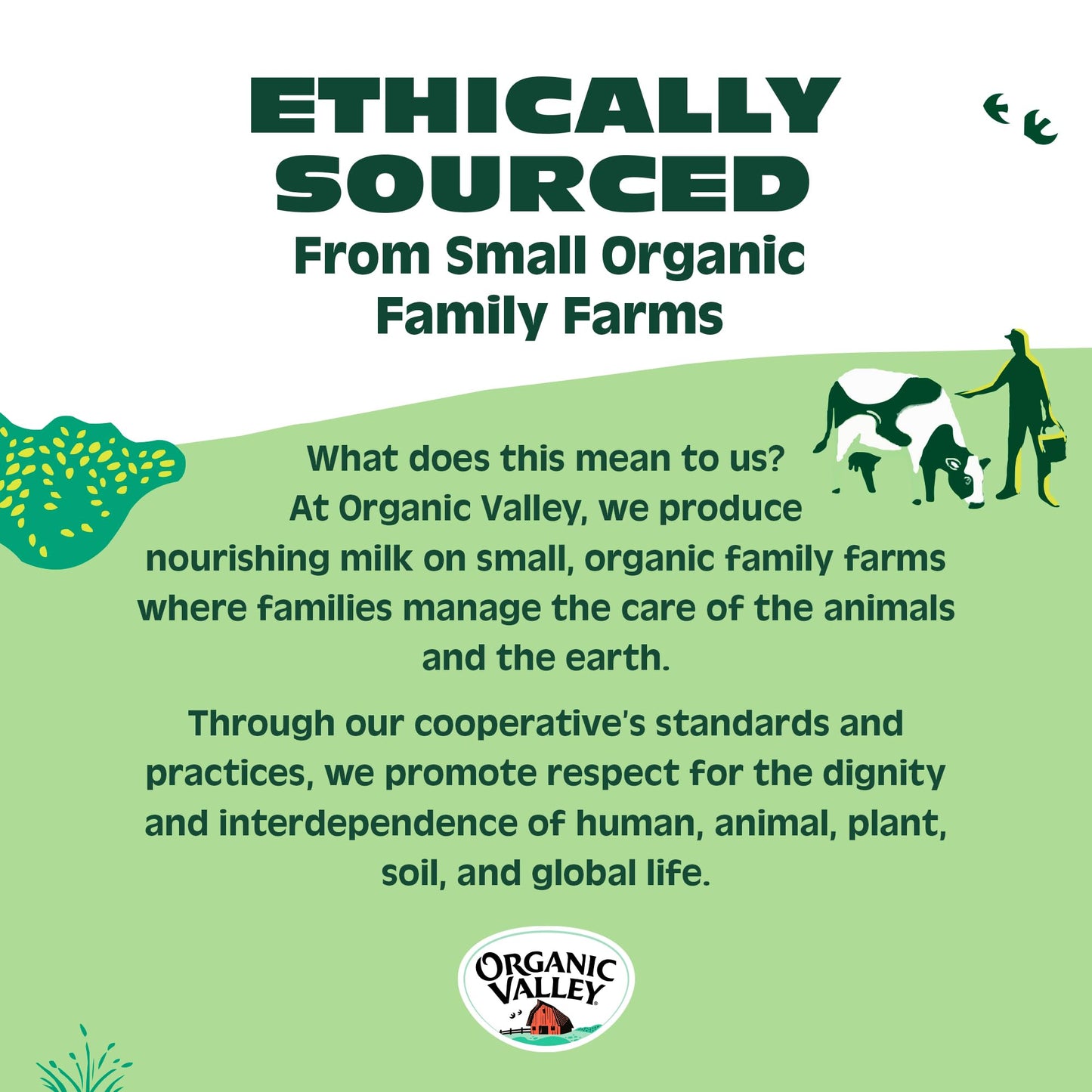 ORGANIC VALLEY Ultra Pasteurized Reduced Fat Organic 2% Milk, 128 oz