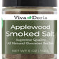 Viva Doria Applewood Smoked Sea Salt, Fine Grain, 5 Oz Glass Jar
