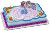 DecoSet Disney Princess Cinderella Transforms Cake Topper, 4-Piece Birthday Cake Decorations Set with Figurine and Dress Sticker