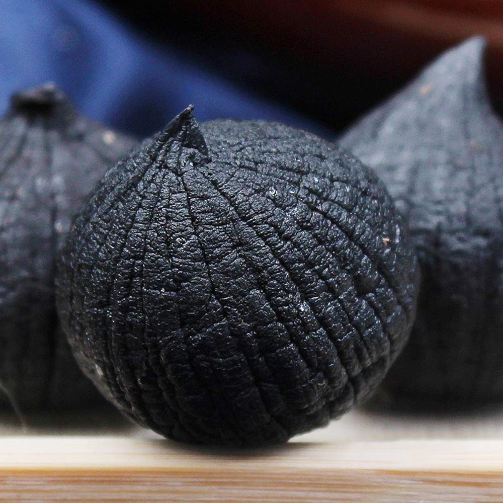 Black Garlic Organic,(100G 6-8 Heads In Pot) Premium Quality,Antioxidant,Healthy And Natural Energizer,Sealed Package,Delicious