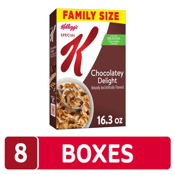 Kellogg'S Special K Breakfast Cereal, Fiber Cereal, Family Breakfast, Family Size, Chocolatey Delight, 16.3Oz Box (1 Box)