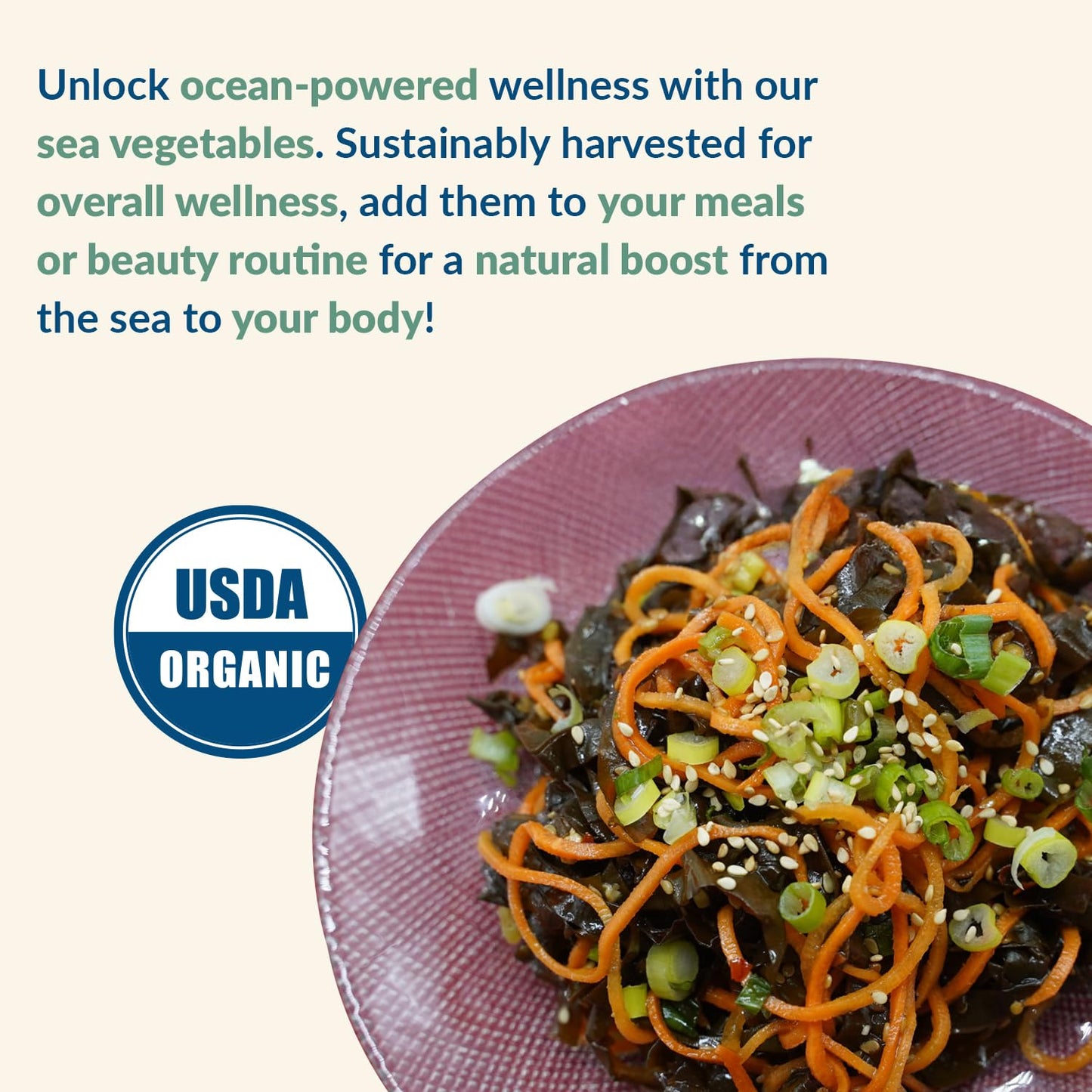 Maine Coast Sea Vegetables Kelp Granules Blend | Organic Seaweed Snacks | Sustainably Harvested | Low Sodium Salt Alternative |
