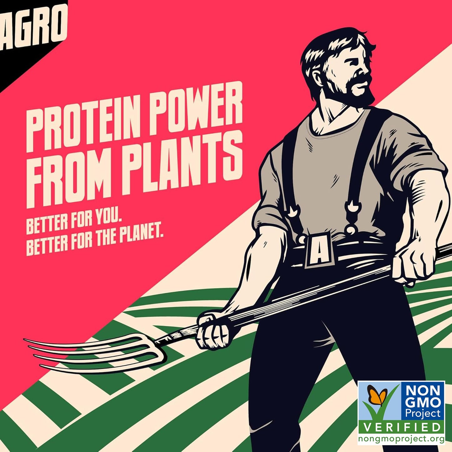 AGRO POWER Vegan Jerky Sticks  Savory Original Plant-Based  7 Stick Bag with 10g Protein  Non-GMO  40% Less Sodium  Zero Cholesterol  Meat Alternative  High Protein Snack for Lunch  On-the-Go Fuel