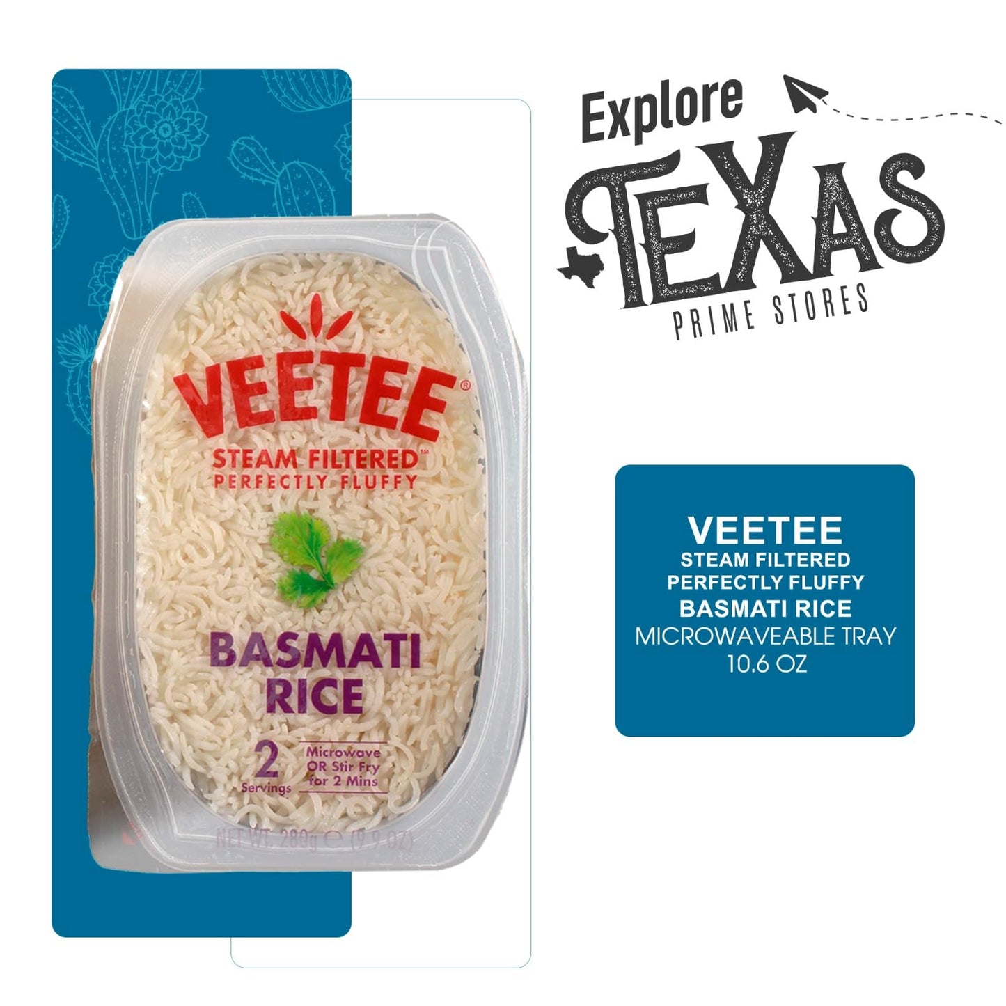 Veetee 6-Pack Of Basmati Rice Steam Filtered 10.6 Oz Microwaveable Tray