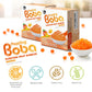 J Way Bursting Popping Mango Boba Pearls, Mango Syrup, Non-Dairy, Fat-Free Popping Tapioca Boba For Beverages, Sweets, Ice Cream