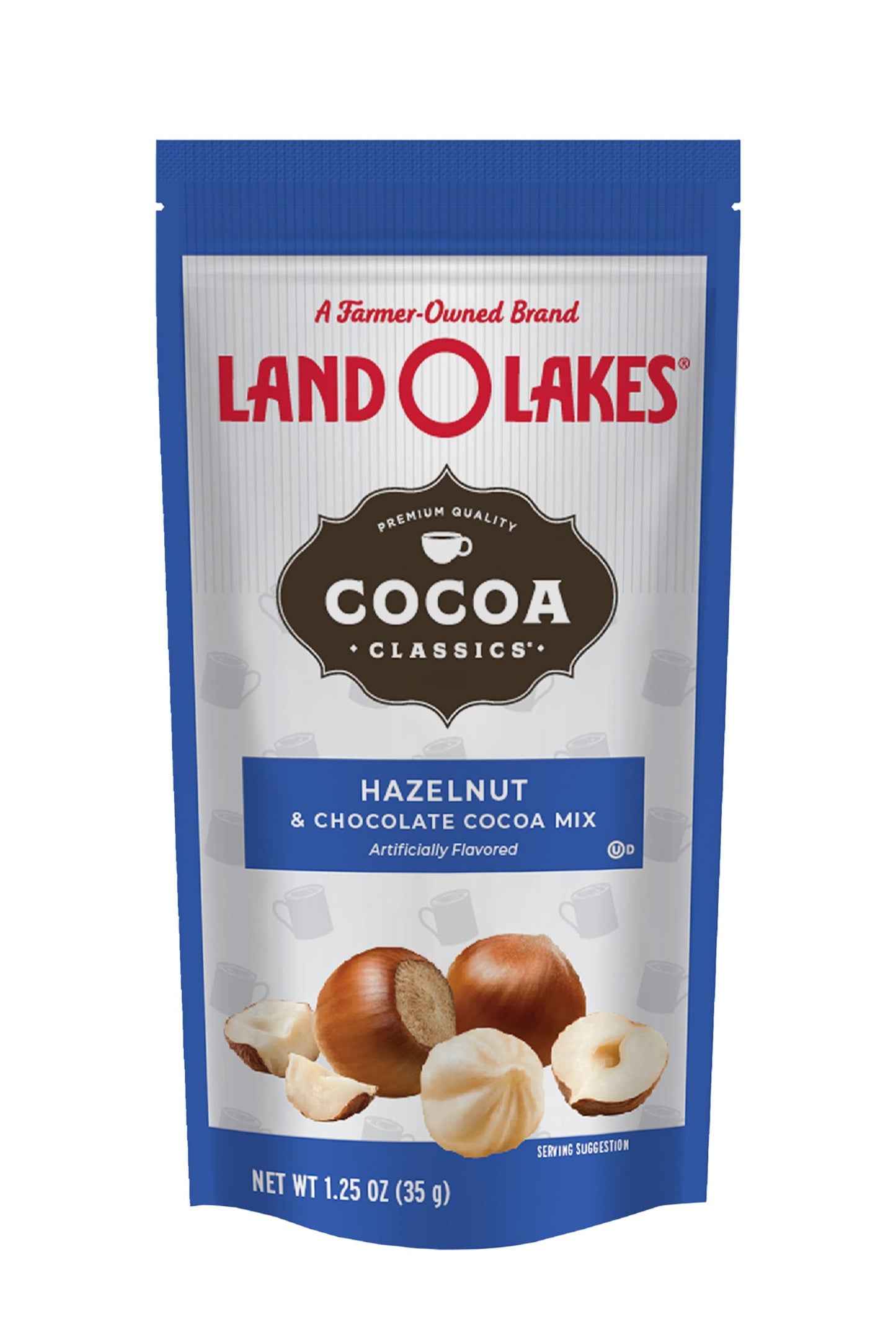 Land O Lakes Cocoa Classics, Hazelnut & Chocolate Hot Cocoa Mix, 1.25-Ounce Packets (Pack of 72)