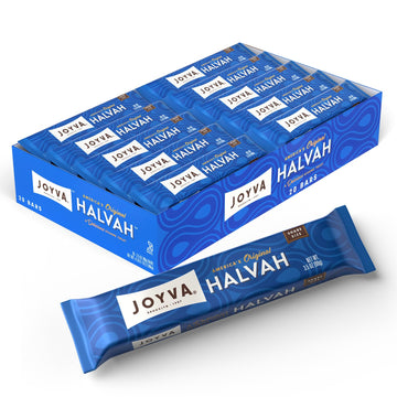 Joyva Halvah - Original, 3.5oz, Pack of 20 | A Delicious Sesame Treat | Dairy Free, Gluten-Free & Kosher Parve | Handcrafted in 