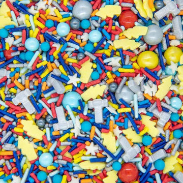 God Of Thunder Superhero Sprinkles, Edible Confetti Cake Sprinkles Superhero Sprinkles For Cupcake Decorating Thunder Lightning