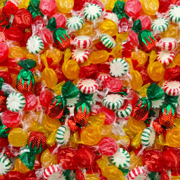 Old Fashioned Hard Candy Assortment, Starlight Mints, Strawberry Drops, Butterscotch, Cinnamon Discs, 3-Pound Bag