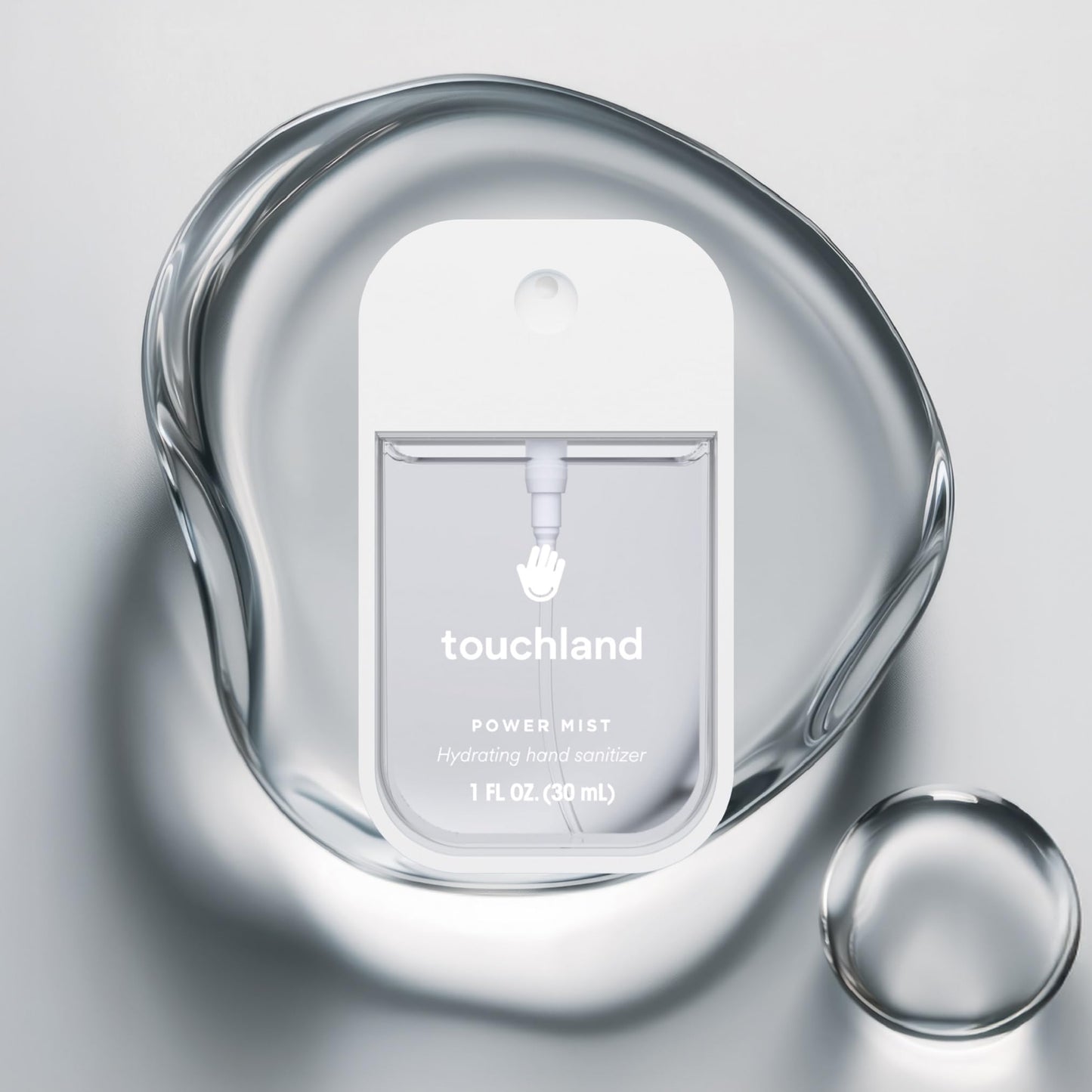 Touchland Power Mist Hydrating Hand Sanitizer Spray, Dye Free 3-Pack (Rainwater, Unscented, Beach Coco), 500-Sprays Each, 1Fl Oz