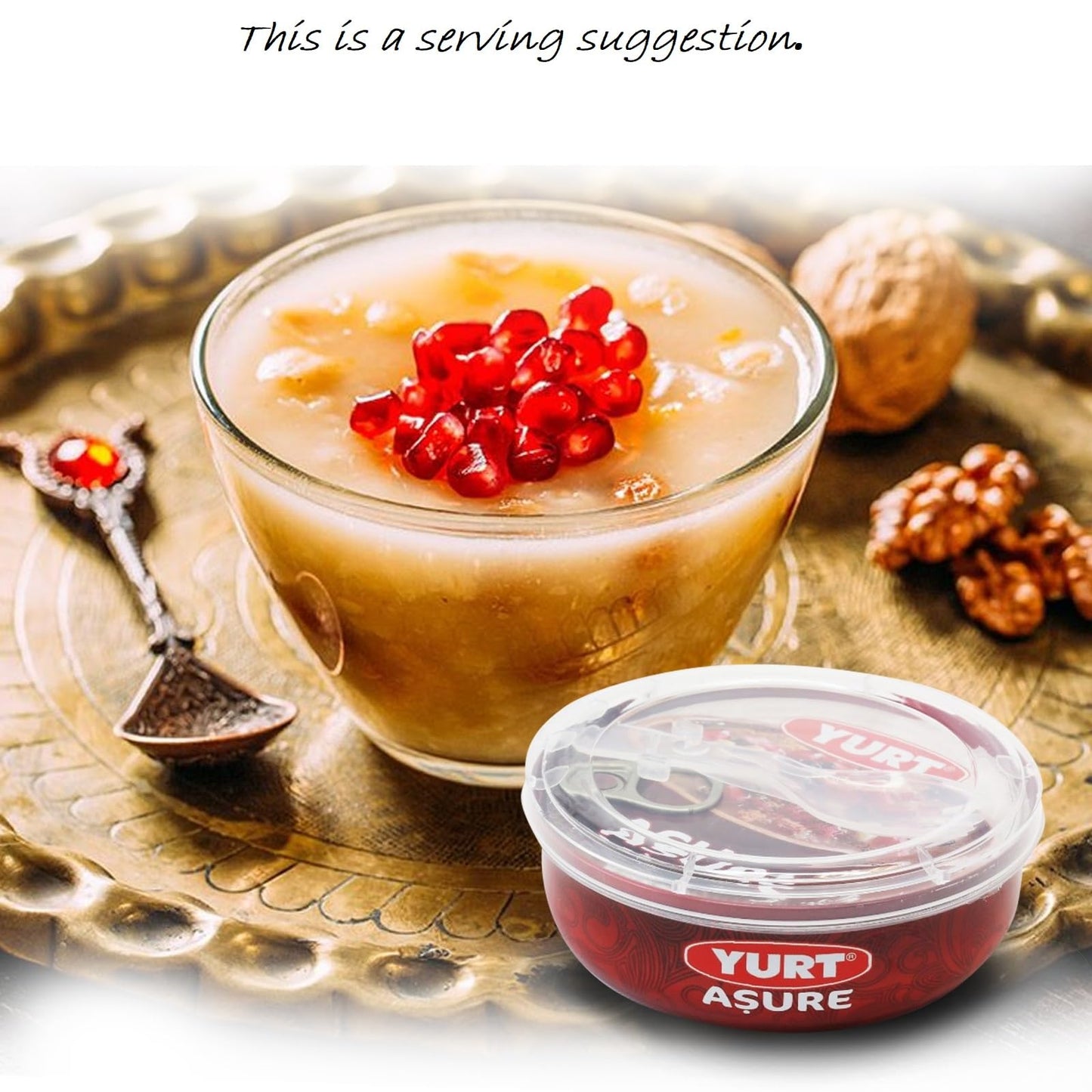 Ashure Authentic Turkish Dessert With Grains, Dried Fruits, And Nuts. Ready To Eat. Asure, Noah'S Pudding. 7 Ounce (Pack Of 4)